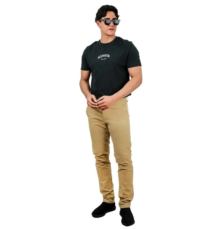 Men's Cotton Spandex Twill Slim Fit Khakis