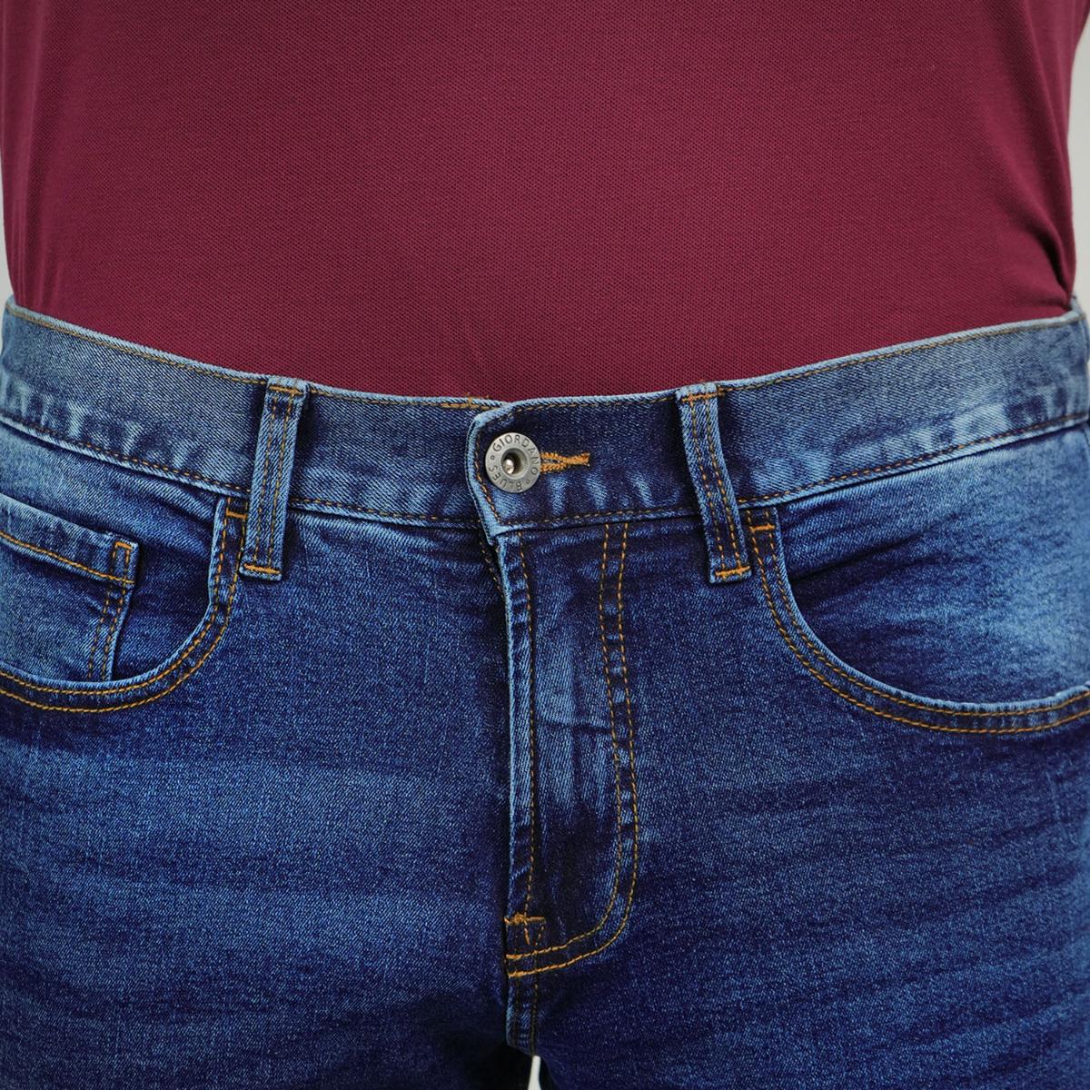 Men’s Stretch Denim Low Rise Skinny Tapered Jeans (180° Expandable Waistband)