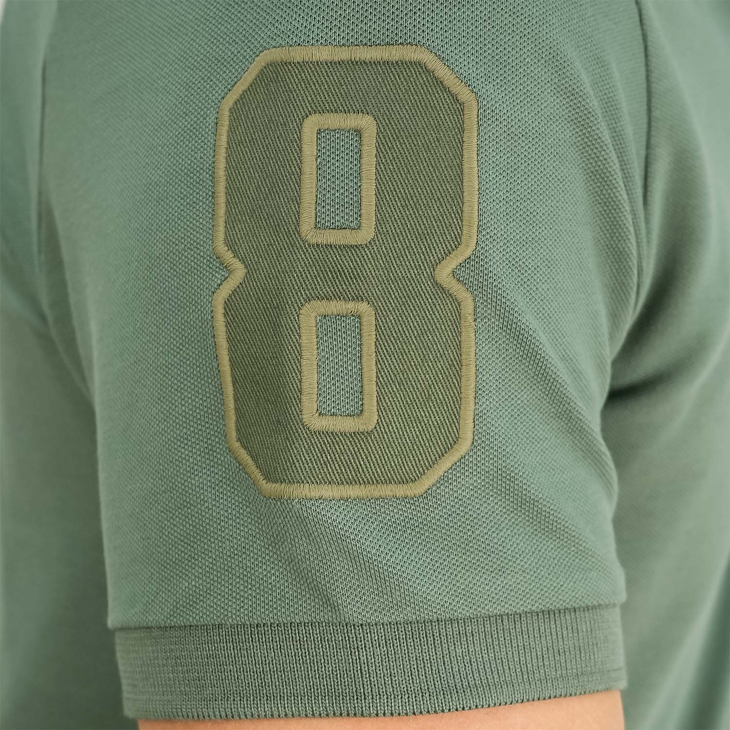 Men's 3D Lion Polo: Slim Fit, Bold Embroidery, Premium Pique