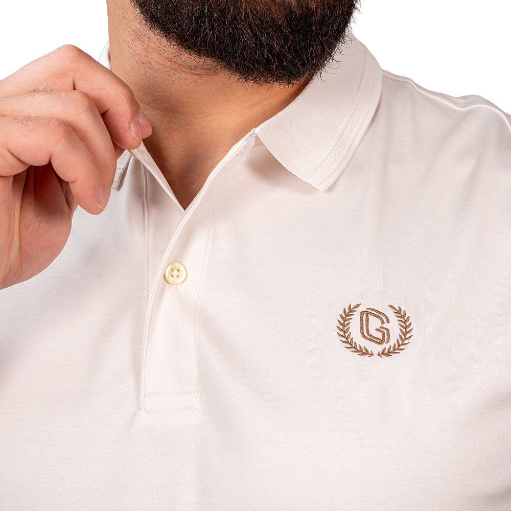 Men's Slim Fit Interlock Polo With Embroidery - Liquid Touch