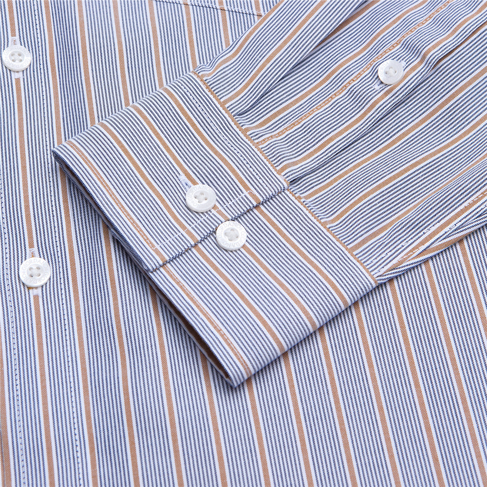 Men’s Cotton Oxford Wrinkle Free Long-Sleeve Shirt
