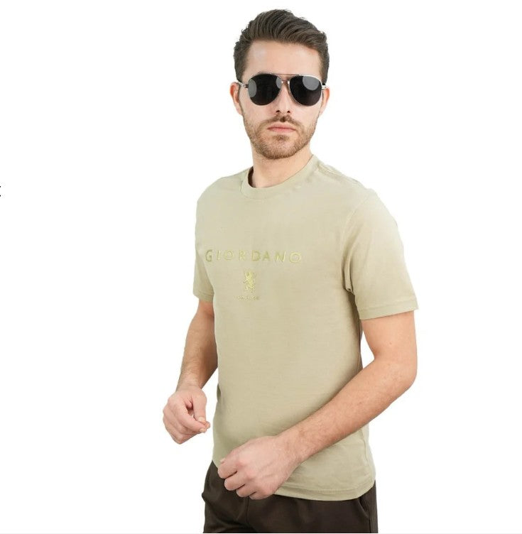 Men's Cotton Signature Print Slim Fit Tee