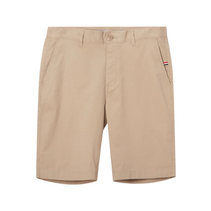 Man's Shorts Cotton/Spindex Twill Low Rise Slim Triple Bermuda