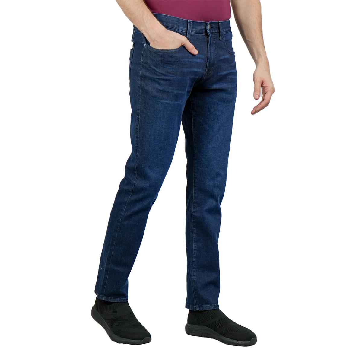 Men’s Stretch Denim Low Rise Skinny Tapered Jeans (180° Expandable Waistband)