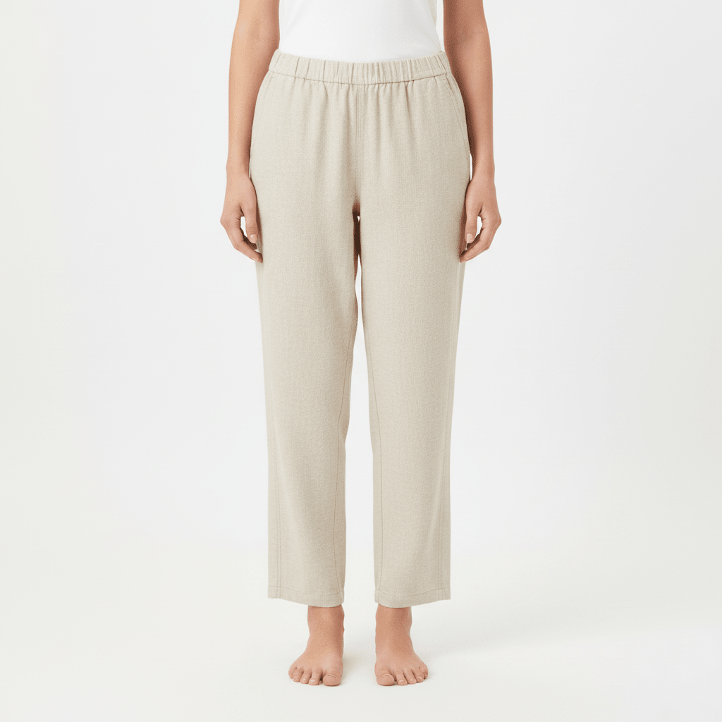 Women's Regular Taper Linen-Cotton Pants