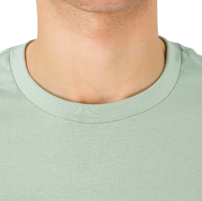 Men's Cotton Crewneck Tee With Signature Print