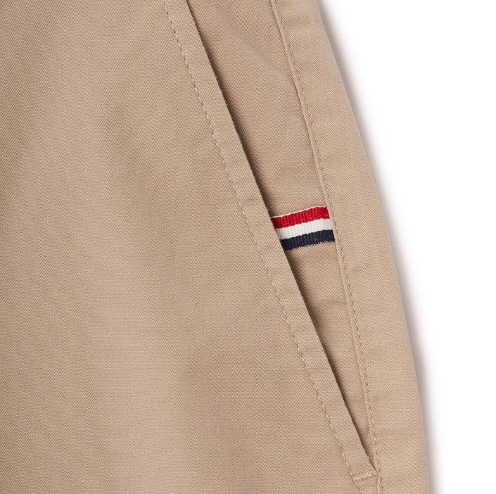 Man's Shorts Cotton/Spindex Twill Low Rise Slim Triple Bermuda