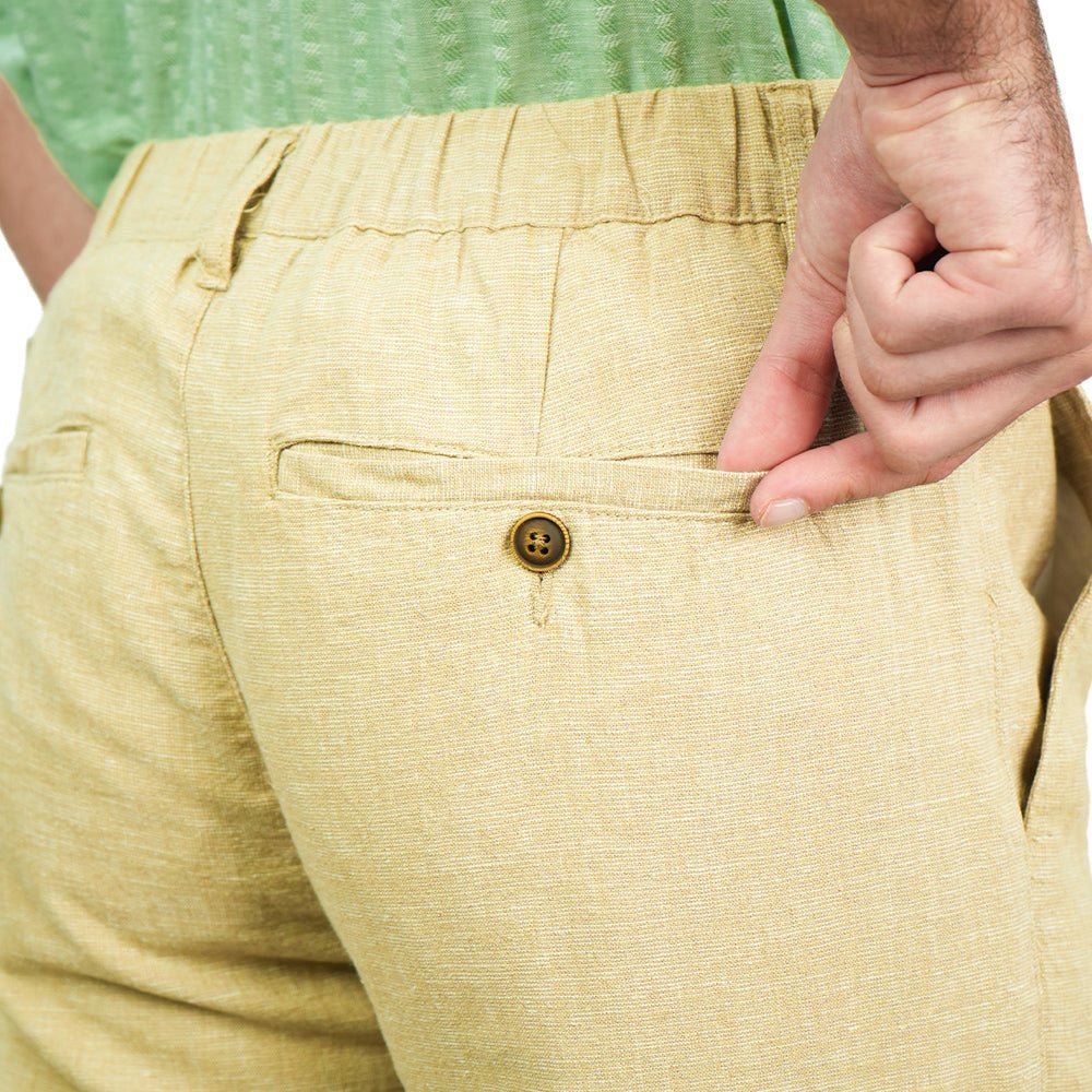 Men's Slim Taper Linen Cotton Khakis