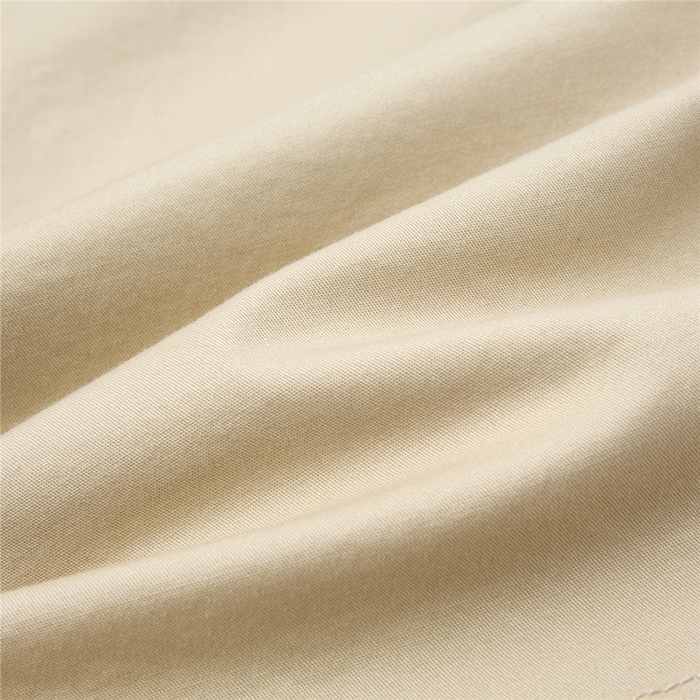 Men's Slim Twill Bermuda Shorts With Stretch Waist