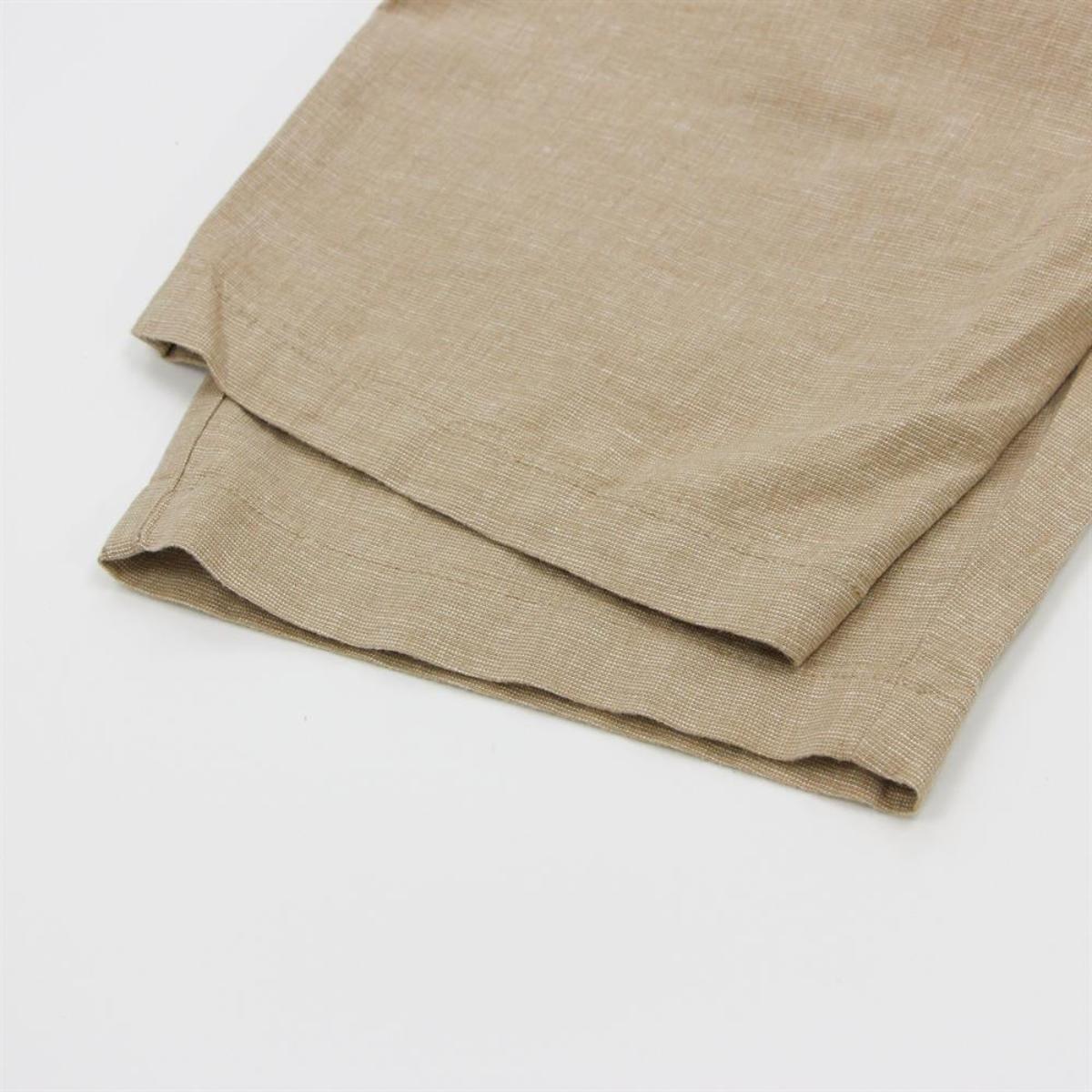 Men's Shorts Linnen/Cotton Plan Wave Low Rise Slim Triple Elastic Wrest Bermuda