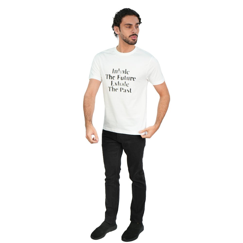 Men's Cotton Jersey Crew Neck Print Tee