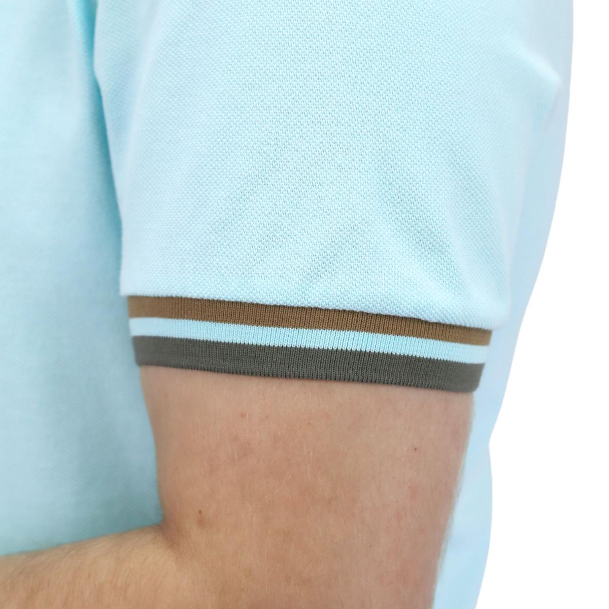 Men's Performance Slim Fit Lion Embroidery Solid Polo