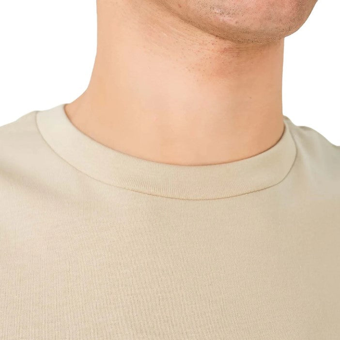 Men's Cotton Crewneck Tee With Signature Print