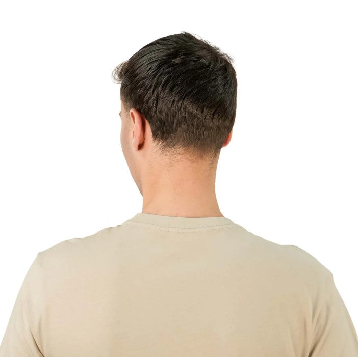 Men's Cotton Crewneck Tee With Signature Print