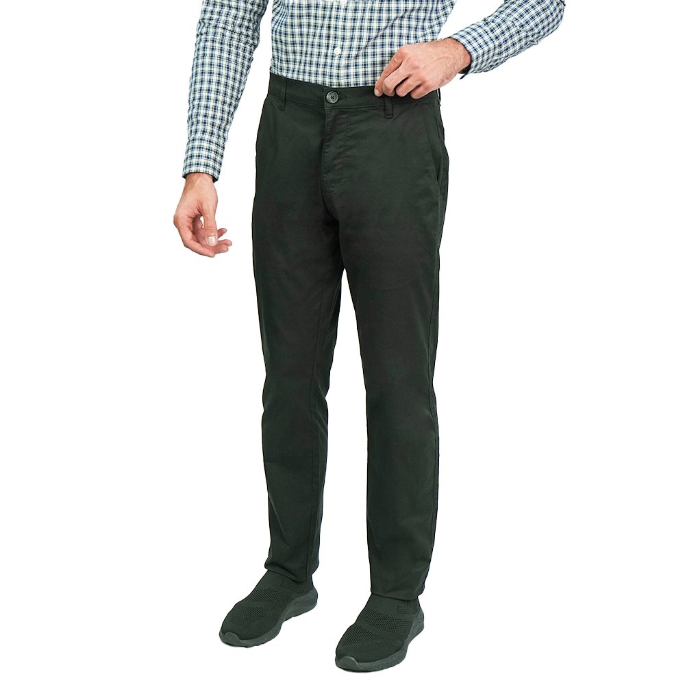 Men's Twill Low Rise Slim Taper Khaki Pant