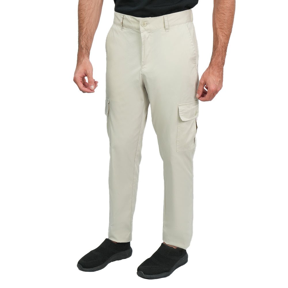 Men’s Relaxed Stretch Twill Cargo Khakis