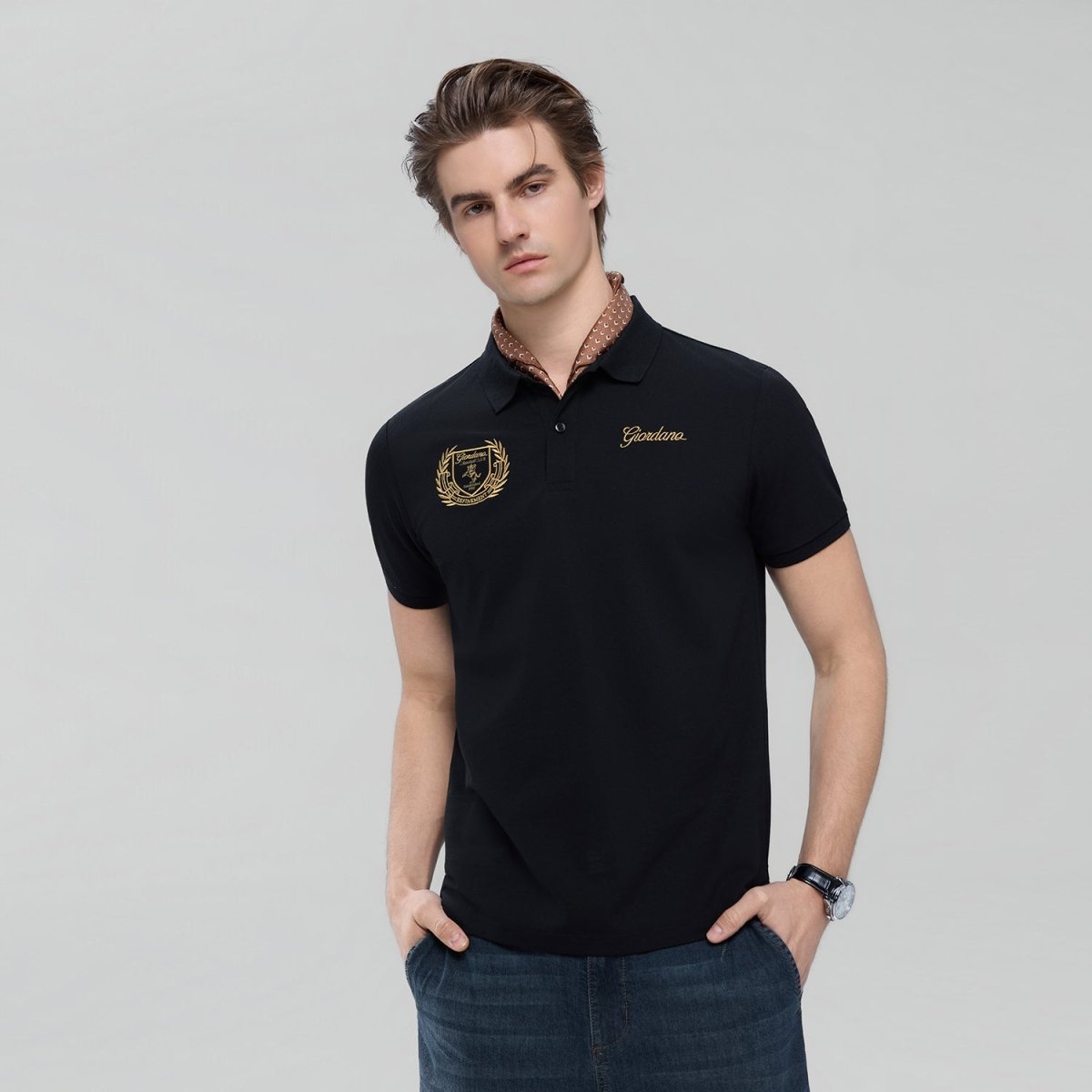 Men's Slim Fit Club House Embroidered Polo