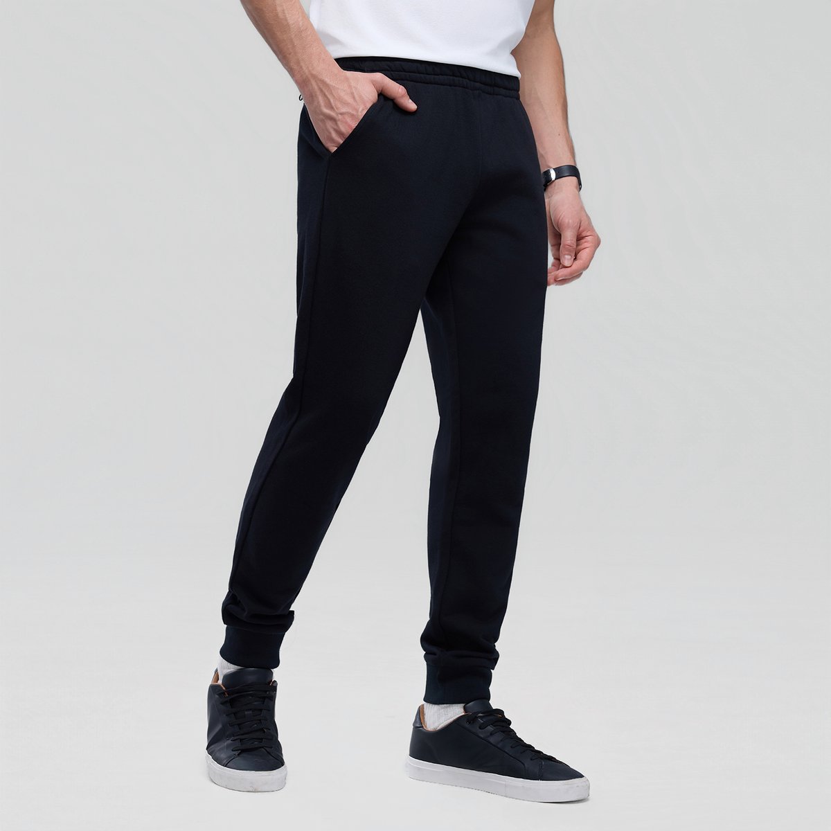 COTTON/POLYESTER FRENCH TERRY MID RISE SLIM TAPER JOGGER (KNIT)