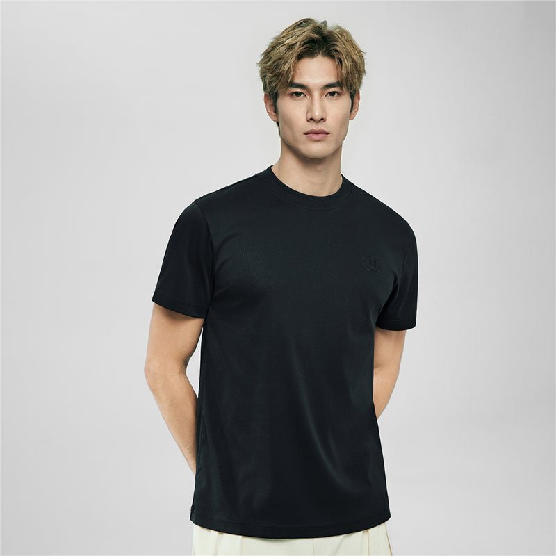 Men's Slim Fit Liquid Touch Cotton Crew Neck Tee