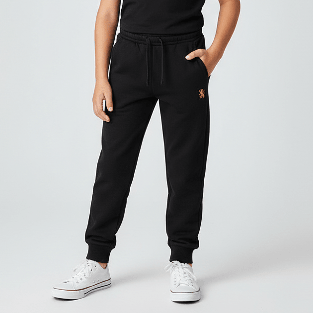 Junior's Tapered Fit French Terry Jogger with Elastic Waist