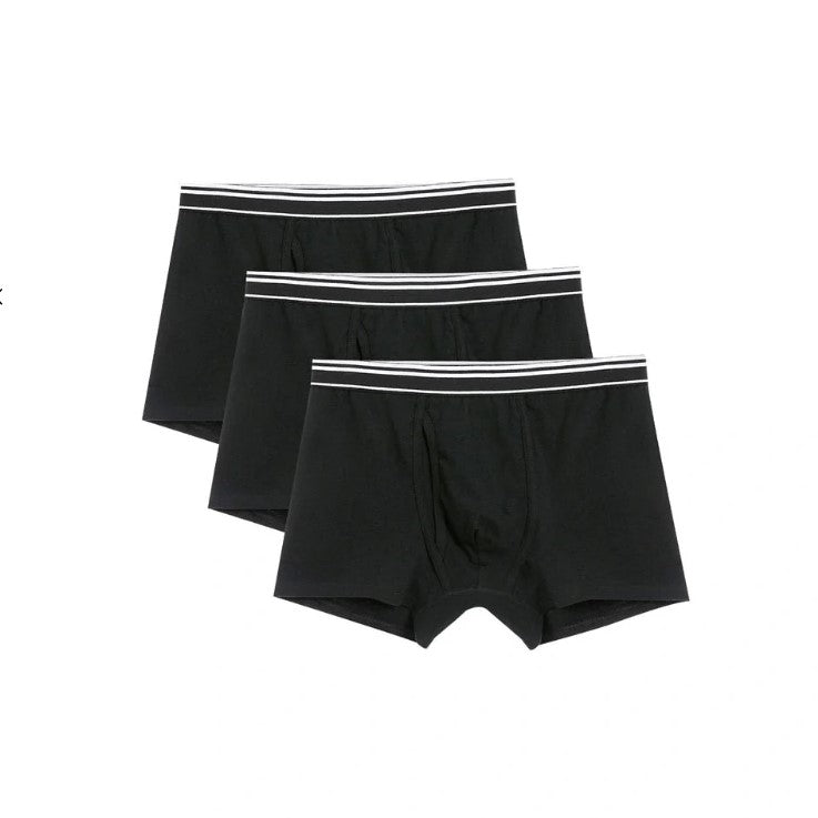 Men's Cotton Spandex Jersey 3-Pack Trunks