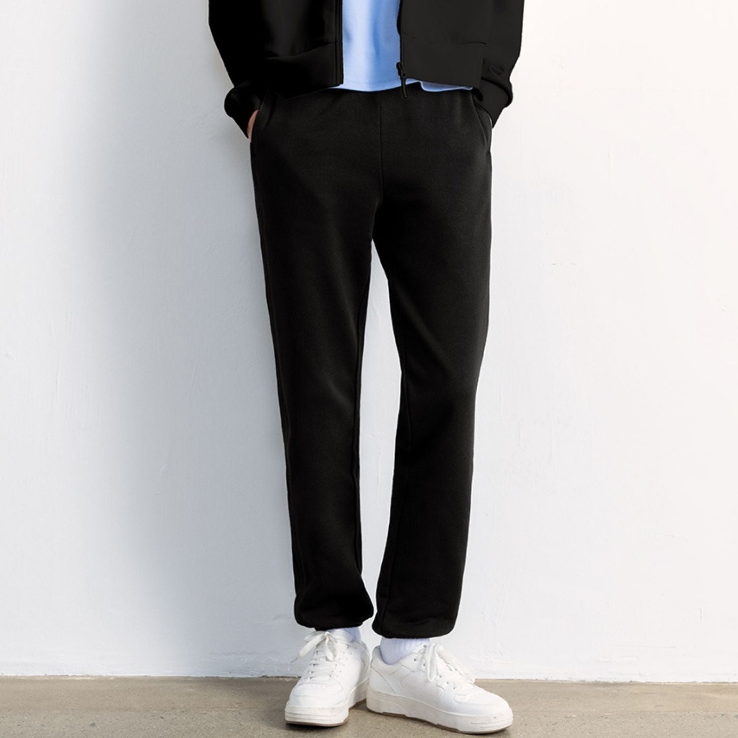 Women's Regular Fit Joggers: French Terry, High Waist Comfort