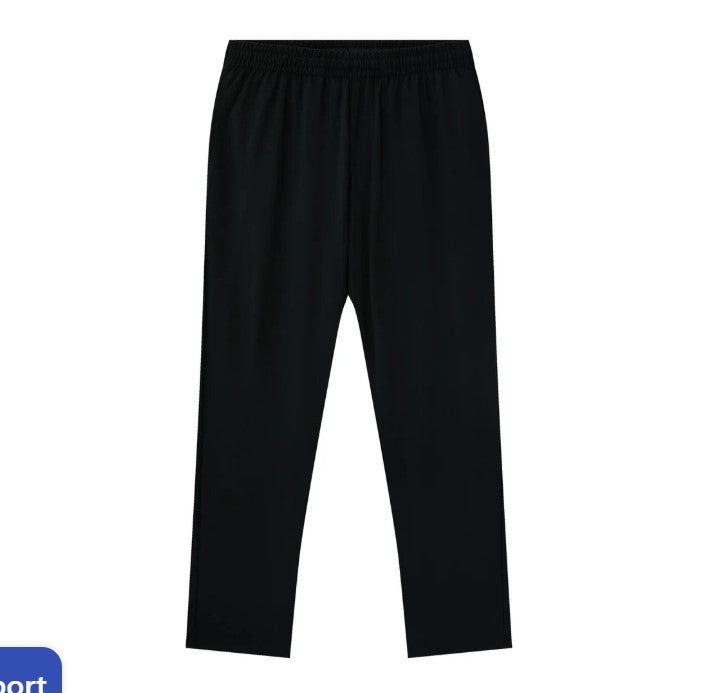 Men's Ultra-Stretch Black Joggers: Slim Fit, All-Day Comfort & Style