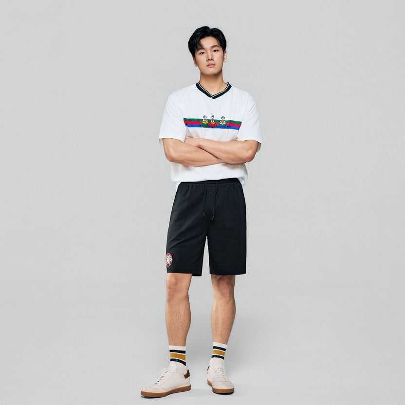 Men's Minions Mid Rise Relaxed Fit Shorts