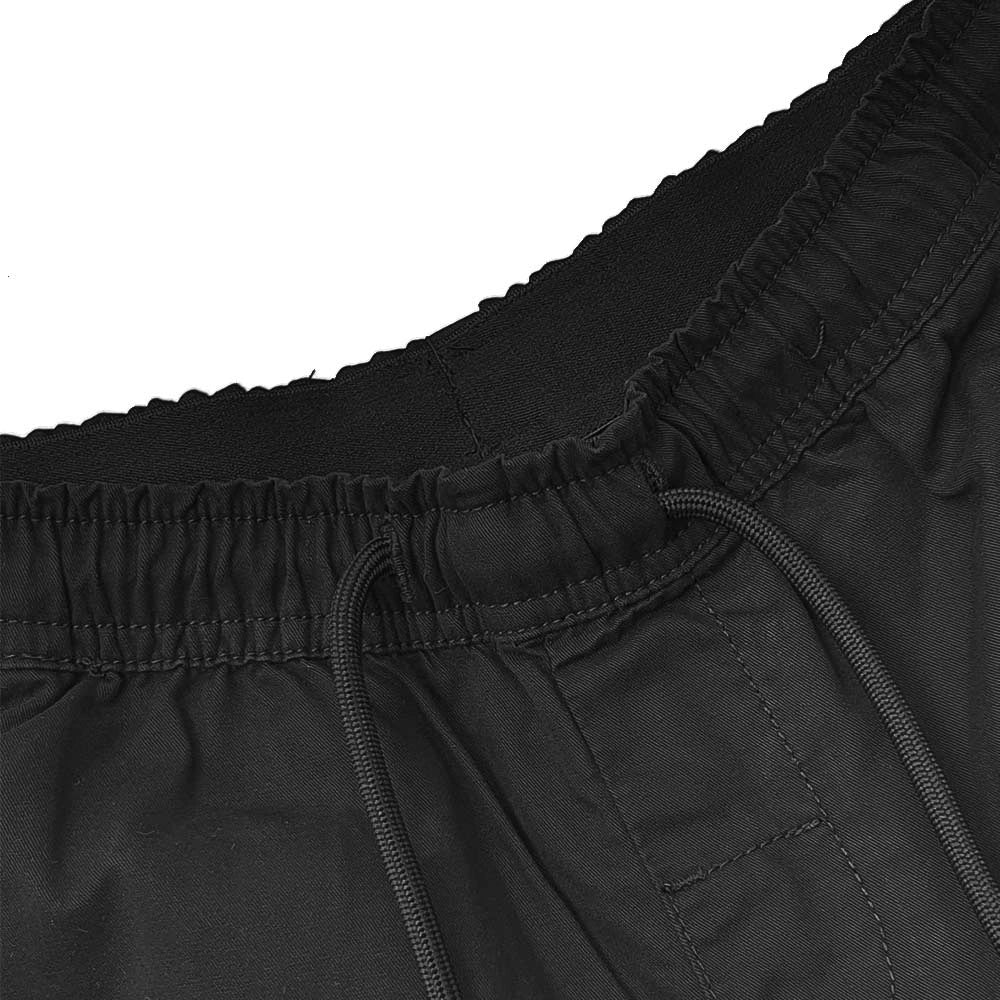 Kid's Cotton Twill Drawstring Shorts With Elastic Waist