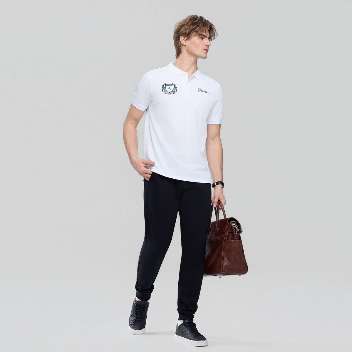 COTTON/POLYESTER FRENCH TERRY MID RISE SLIM TAPER JOGGER (KNIT)