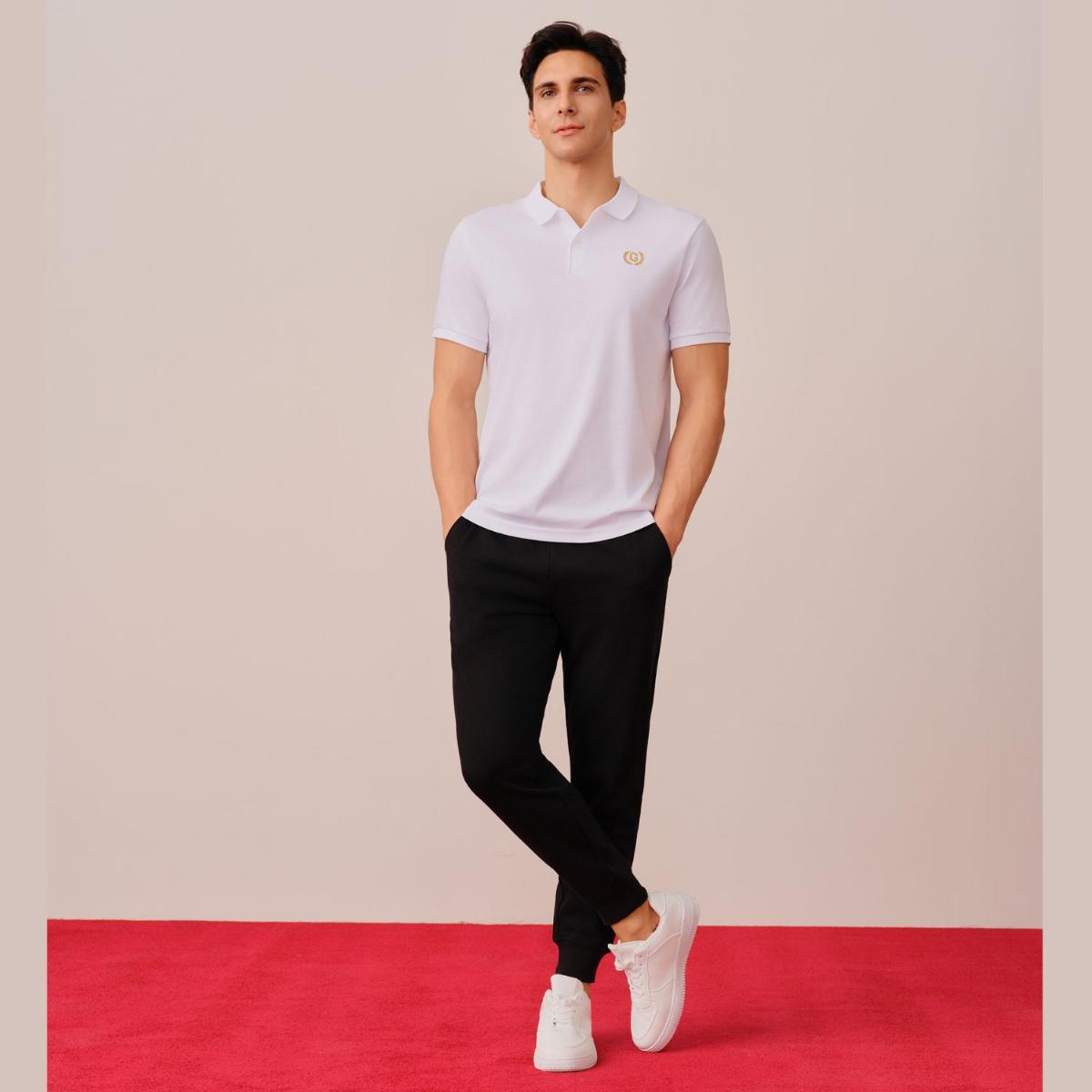 Cotton/Polyester French Try Mid Rise Slim Triple Elastic Wrist Joggers