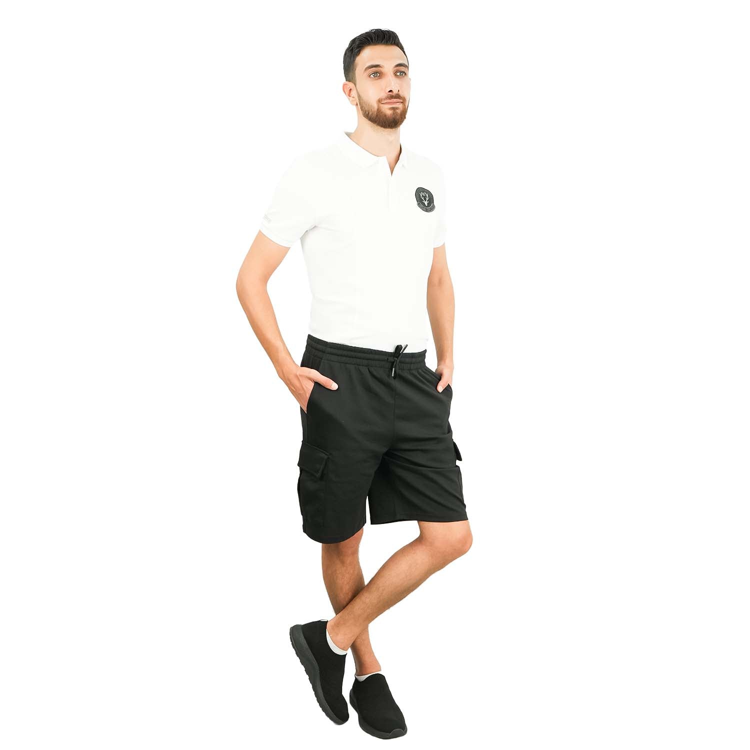 Men's Cotton Blend Interlock Relaxed Fit Shorts