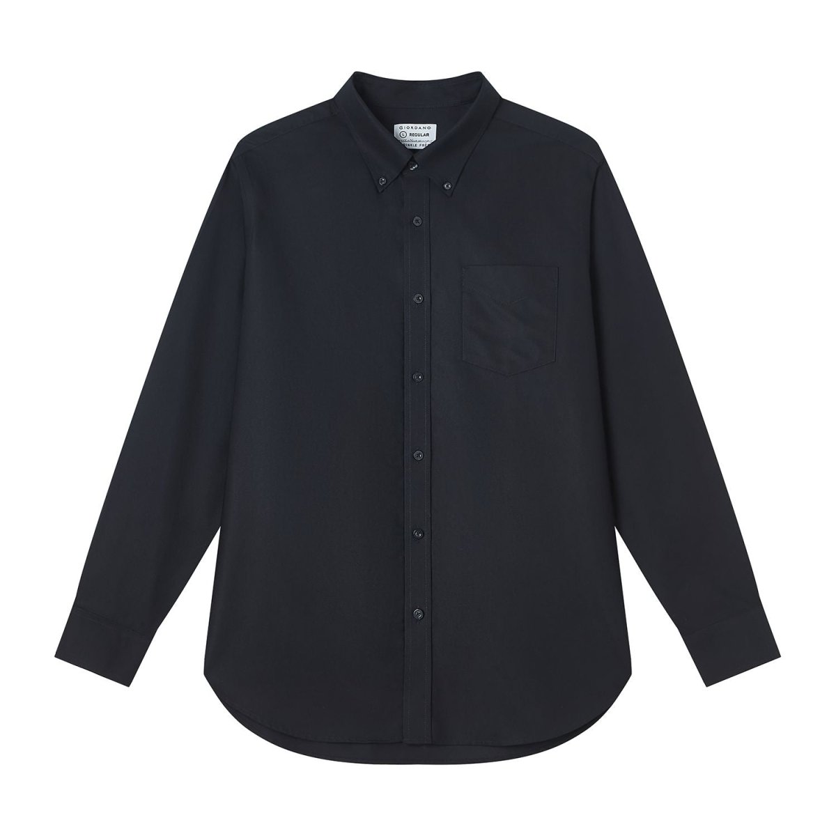 Men’s Cotton Long-Sleeve Wrinkle-Free Shirt