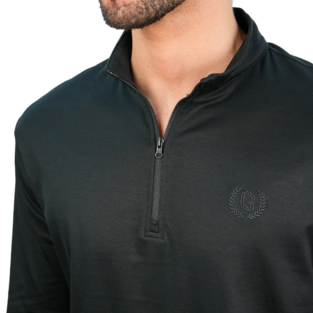 Men's Regular Liquid Touch Half-Zip Tee