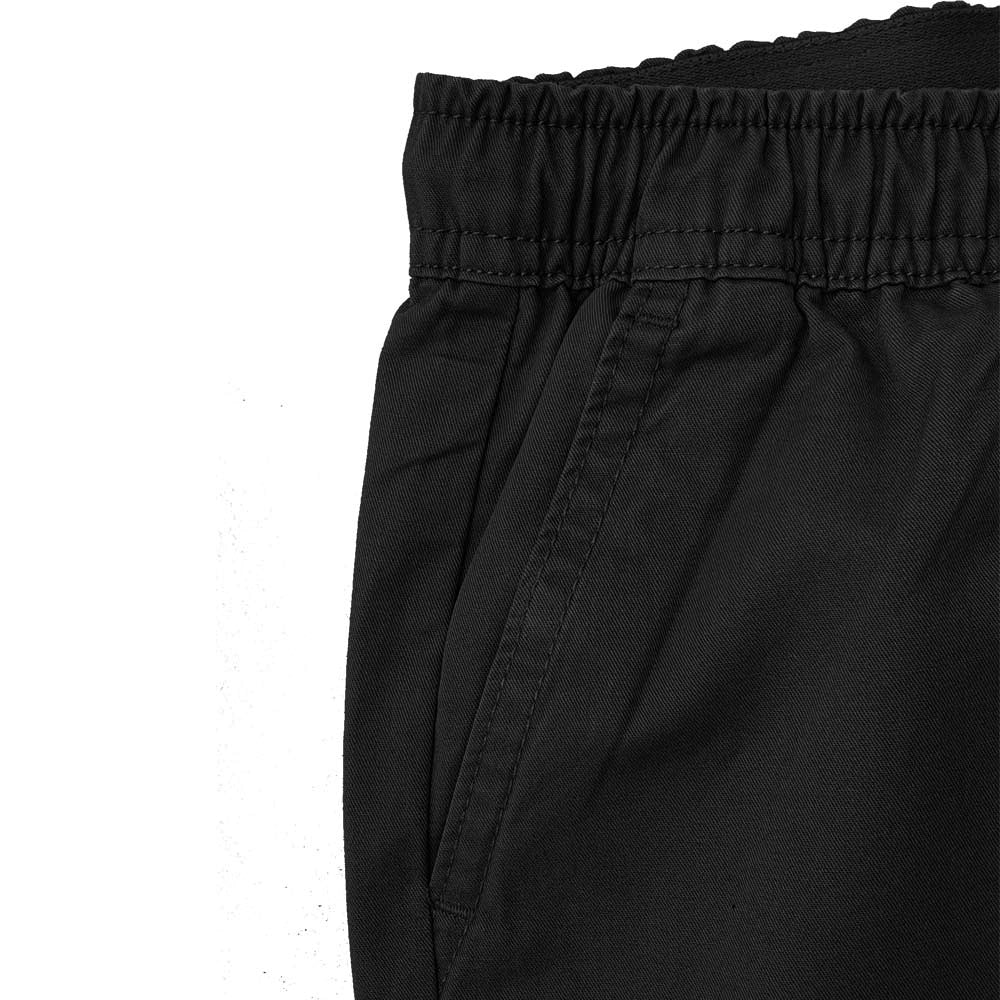 Kid's Cotton Twill Drawstring Shorts With Elastic Waist