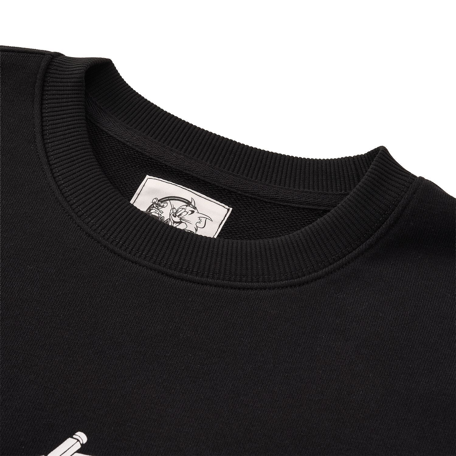 Men's Relaxed Fit Long Sleeve Tom & Jerry French Terry Sweatshirt