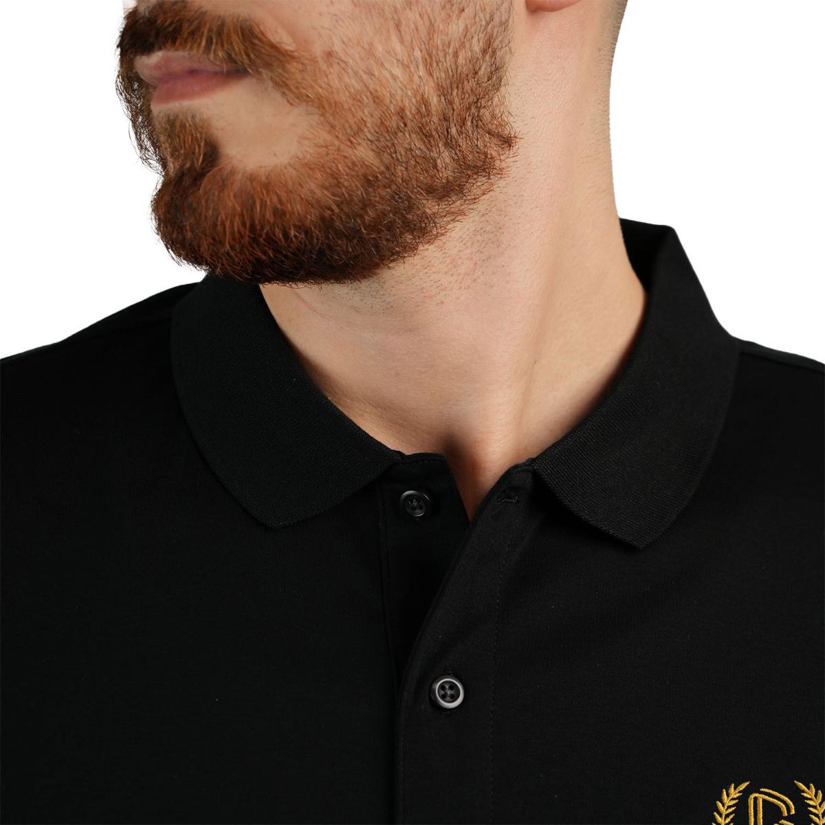 Cotton Interlock Flat Knit Color Short Sleeve Slim Embroidered Solid Polo (Liquid Touch)