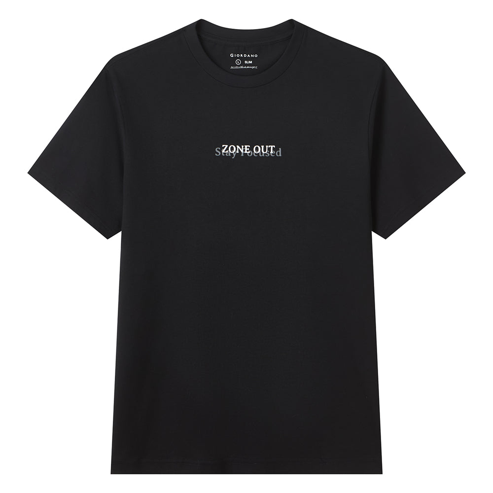 Men's Cotton Jersey Crew Neck Print Tee