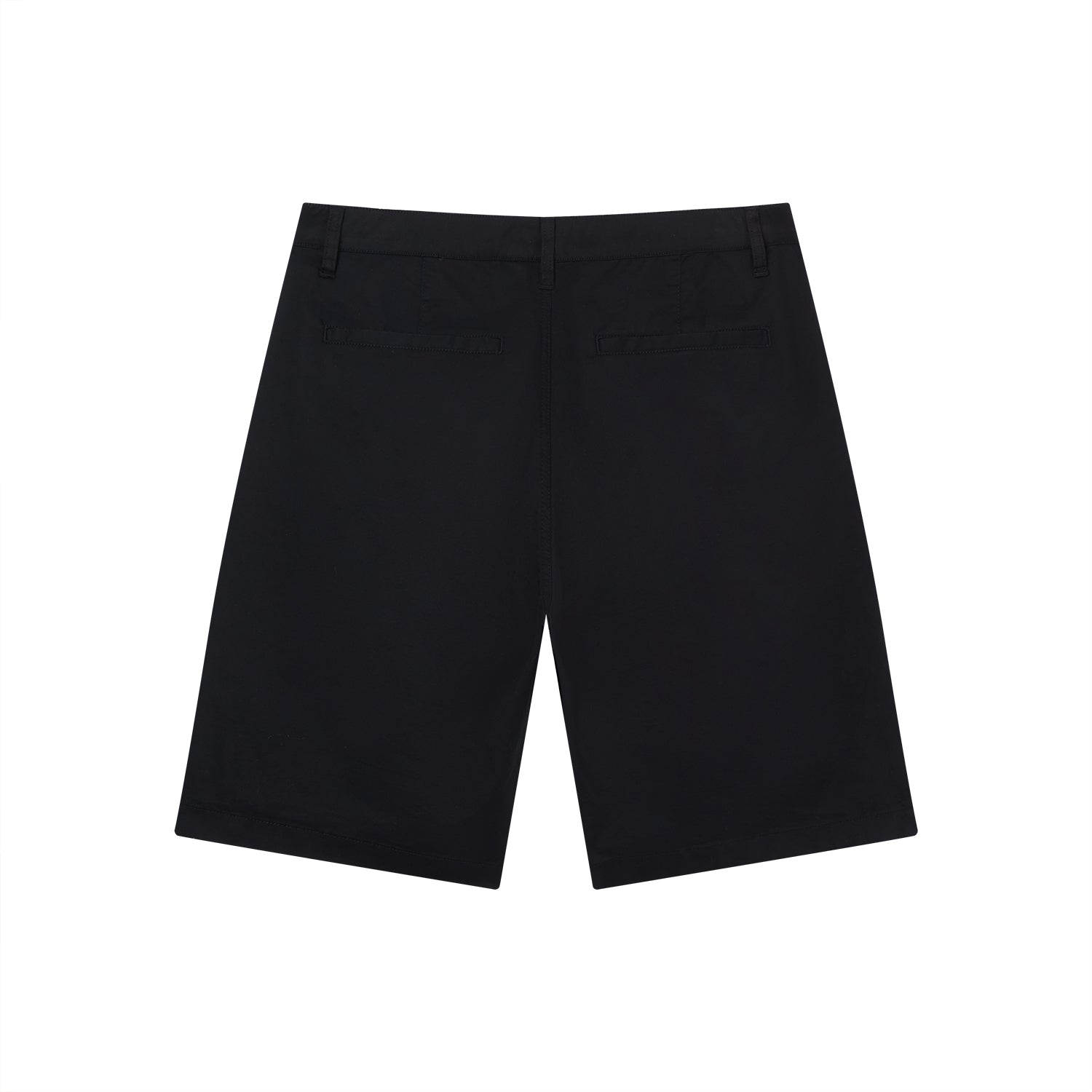 Men's Slim Twill Bermuda Shorts With Stretch Waist