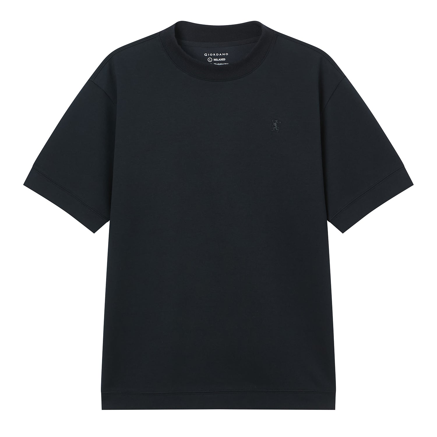 Men's Relaxed Interlock Crew Neck Tee With Embroidery