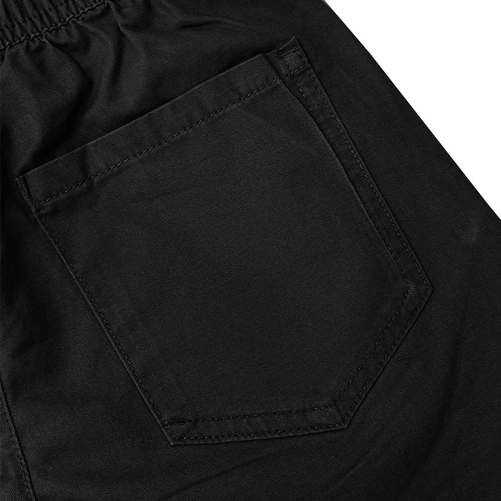 Kid's Cotton Twill Drawstring Shorts With Elastic Waist