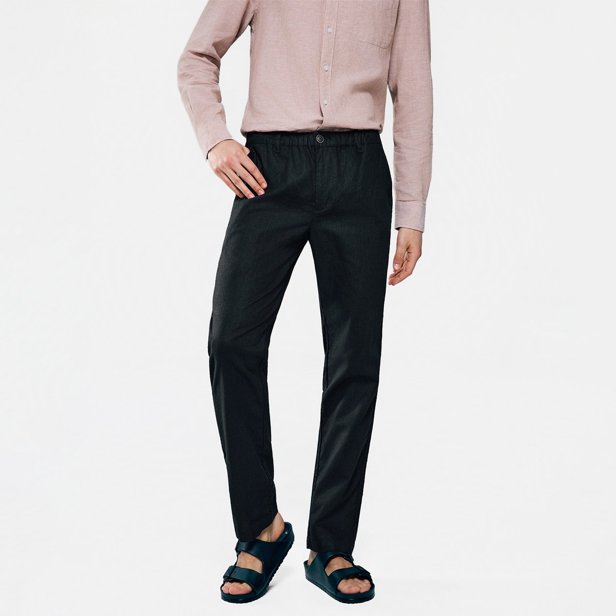 Men's Slim Taper Linen Cotton Khakis