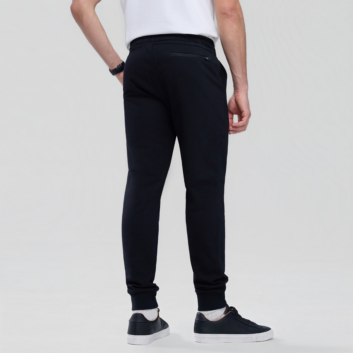 COTTON/POLYESTER FRENCH TERRY MID RISE SLIM TAPER JOGGER (KNIT)