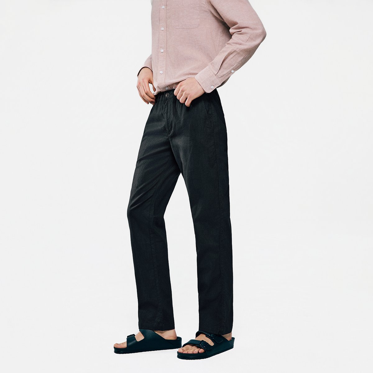 Men's Slim Taper Linen Cotton Khakis