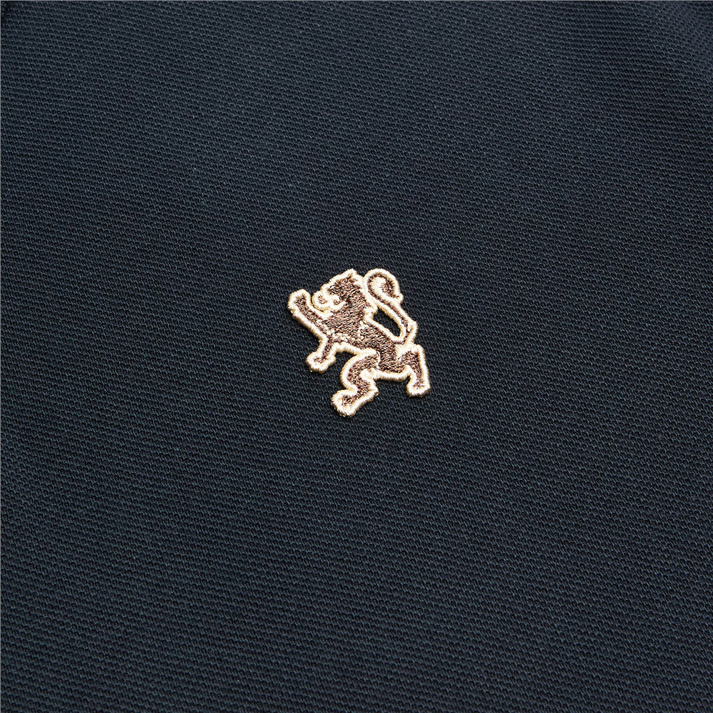 Men's Cotton Slim Performance Polo With Small Lion Embroidery