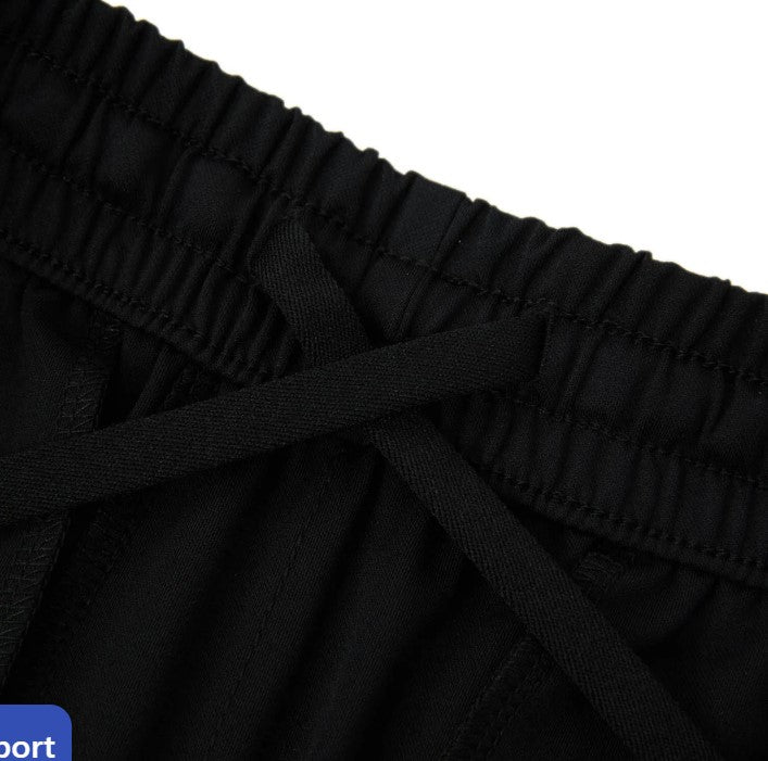 Men's Ultra-Stretch Black Joggers: Slim Fit, All-Day Comfort & Style