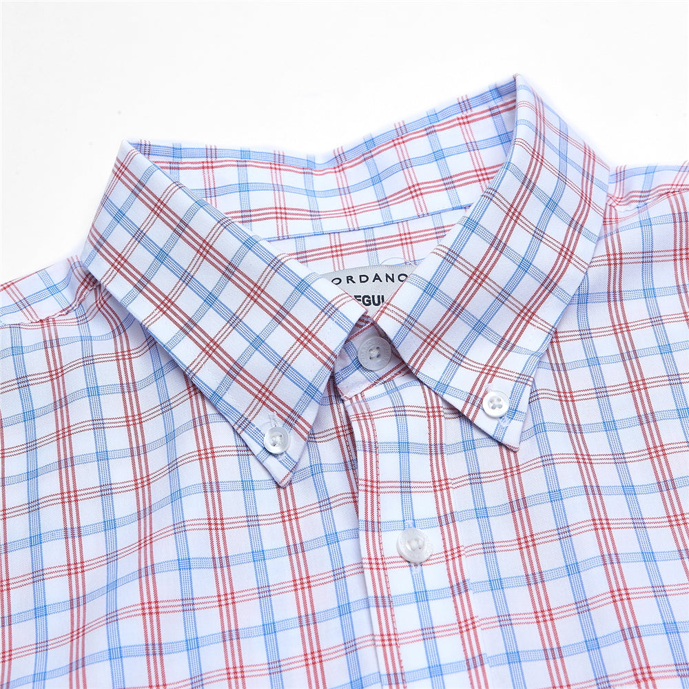 Men’s Cotton Oxford Wrinkle Free Long-Sleeve Shirt