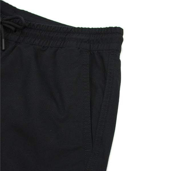 Men's Mid-Rise Slim Fit Elastic Waist Twill Bermuda Shorts