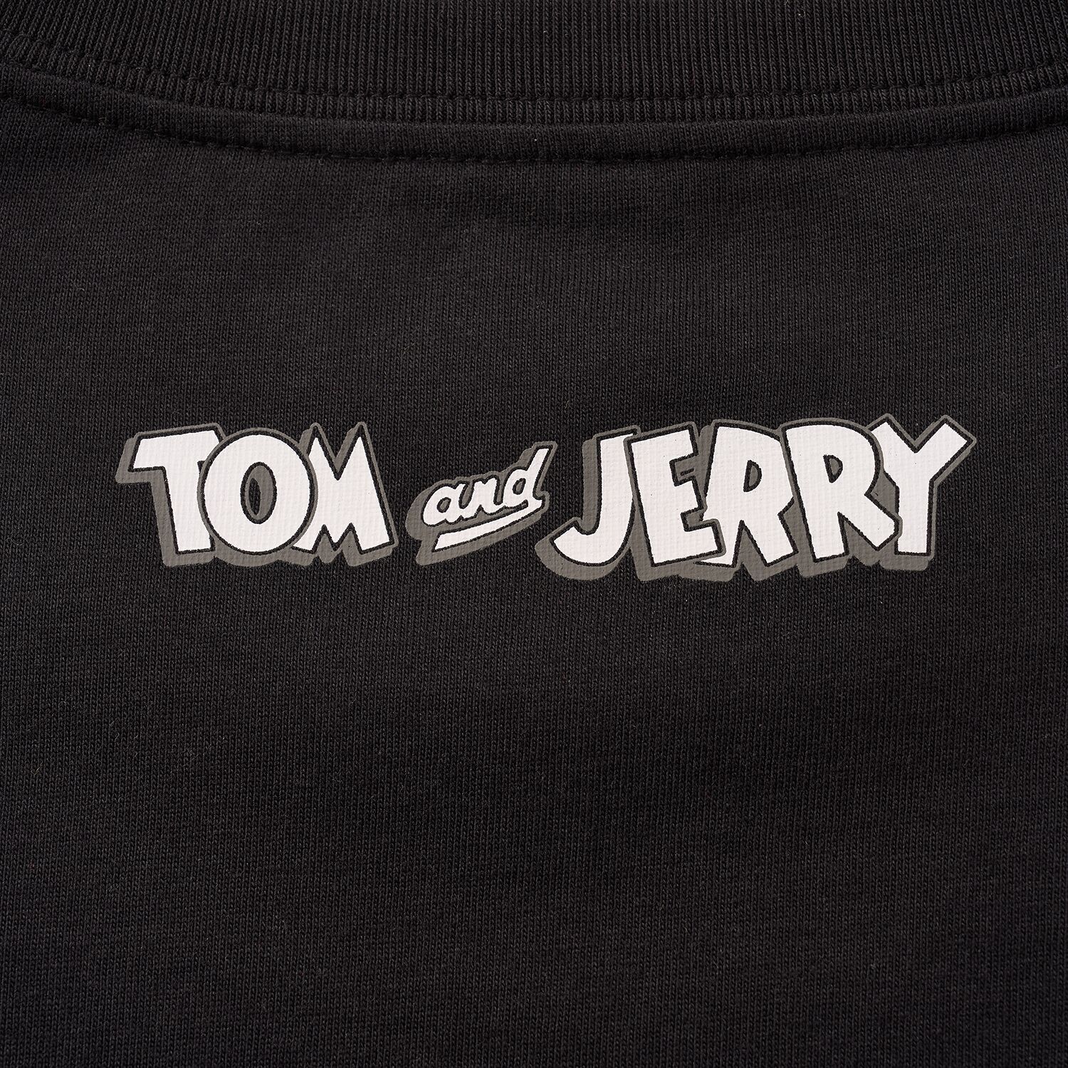 Men's Relaxed Fit Tom & Jerry Cotton Print Tee