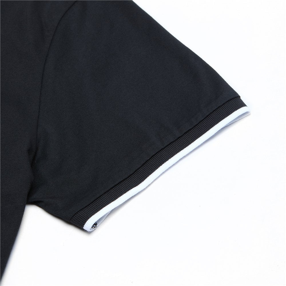Men's Cotton Jersey Henley Short Sleeve Slim Fit Tee